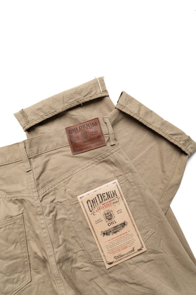 266SVC-KHB 8oz Selvedge Chino Relax Straight - Khaki Beige