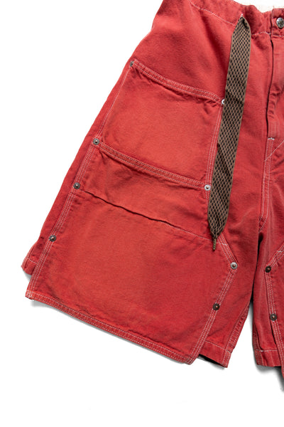 Canvas W-Knee EASY Shorts - California Red