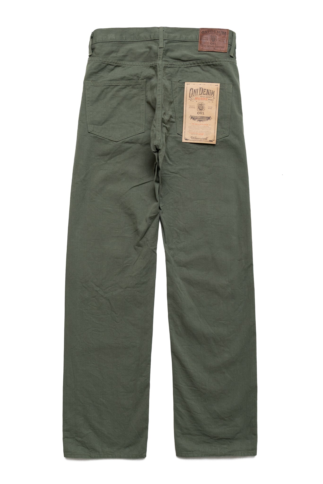 266SVC-GOL 8oz Selvedge Chino Relax Straight - Greyish Olive
