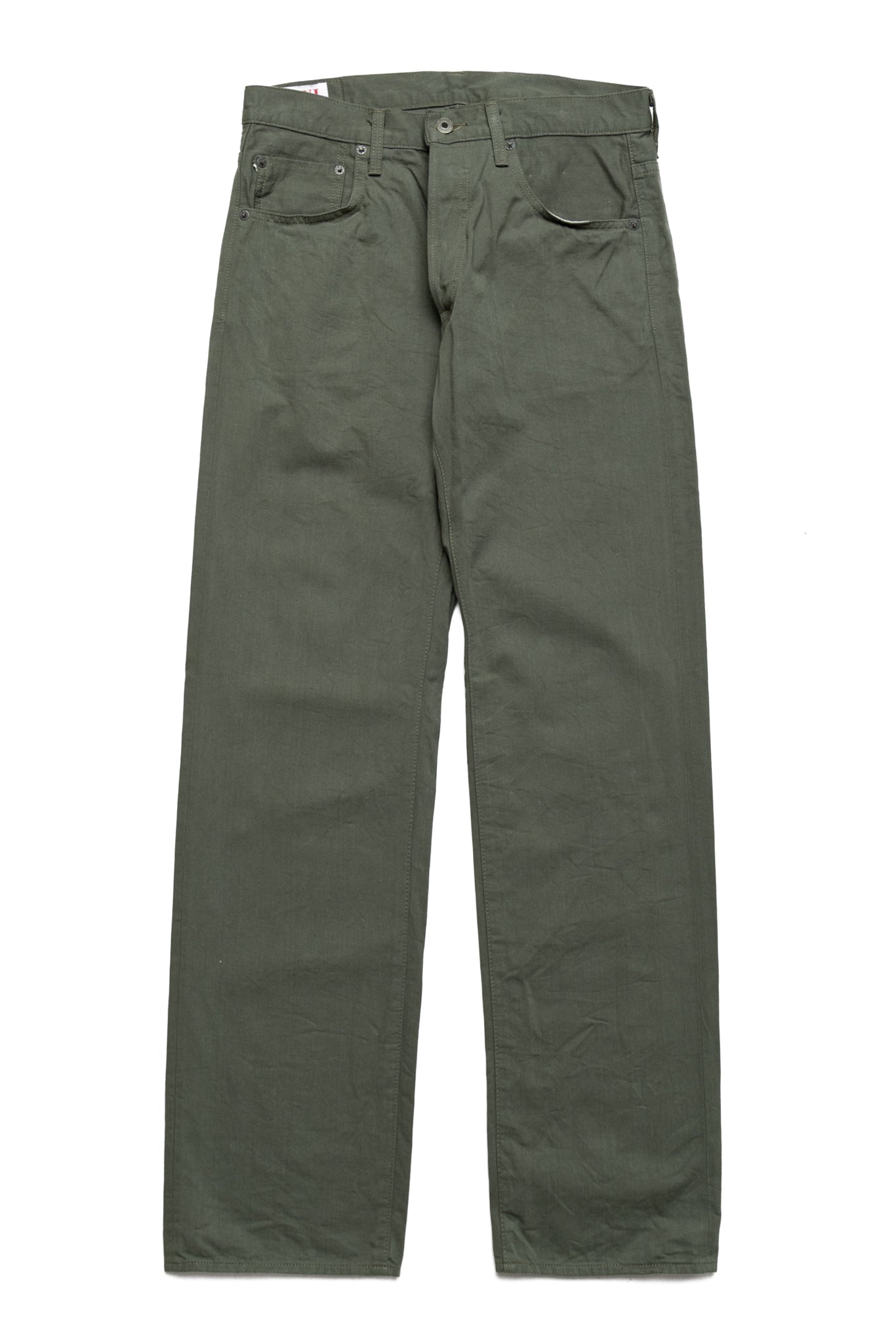266SVC-GOL 8oz Selvedge Chino Relax Straight - Greyish Olive