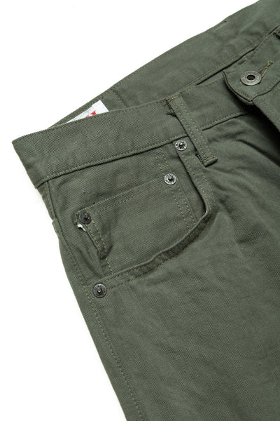 266SVC-GOL 8oz Selvedge Chino Relax Straight - Greyish Olive