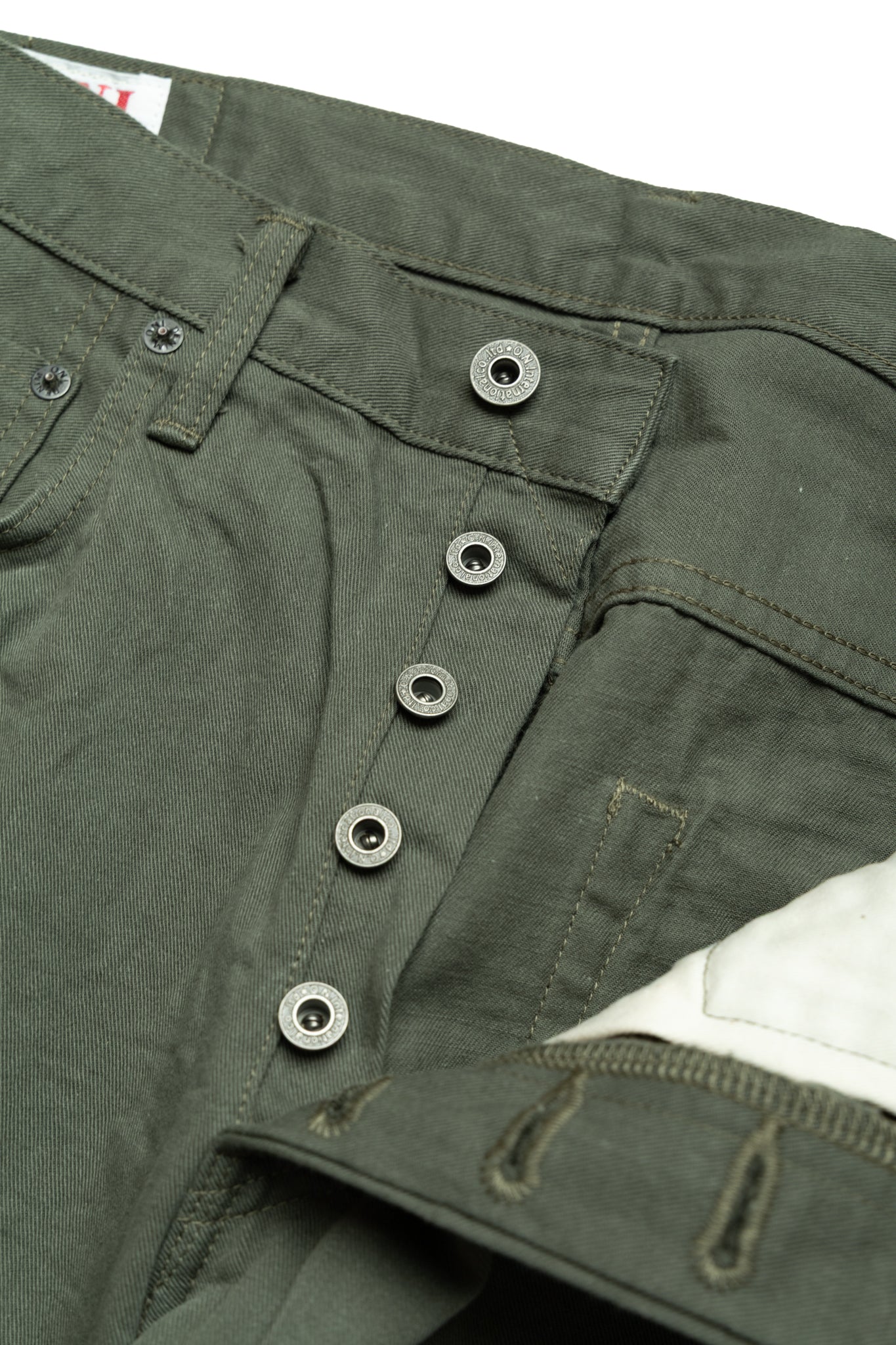 266SVC-GOL 8oz Selvedge Chino Relax Straight - Greyish Olive