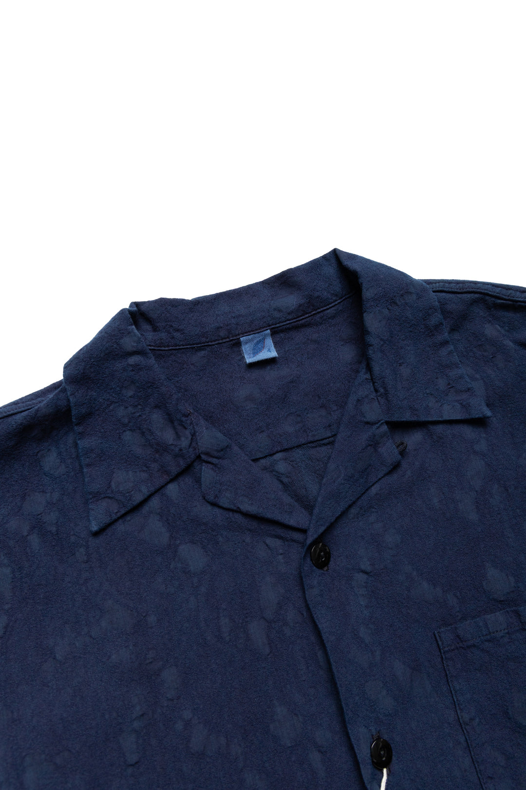 Organic Cotton Jacquard SS Open Collar Shirt - Paisley – BLUE IN