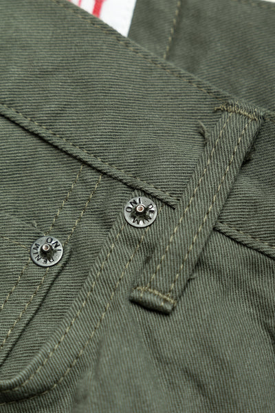 266SVC-GOL 8oz Selvedge Chino Relax Straight - Greyish Olive
