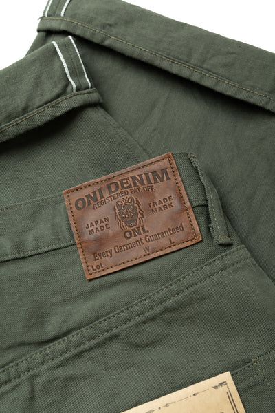 266SVC-GOL 8oz Selvedge Chino Relax Straight - Greyish Olive