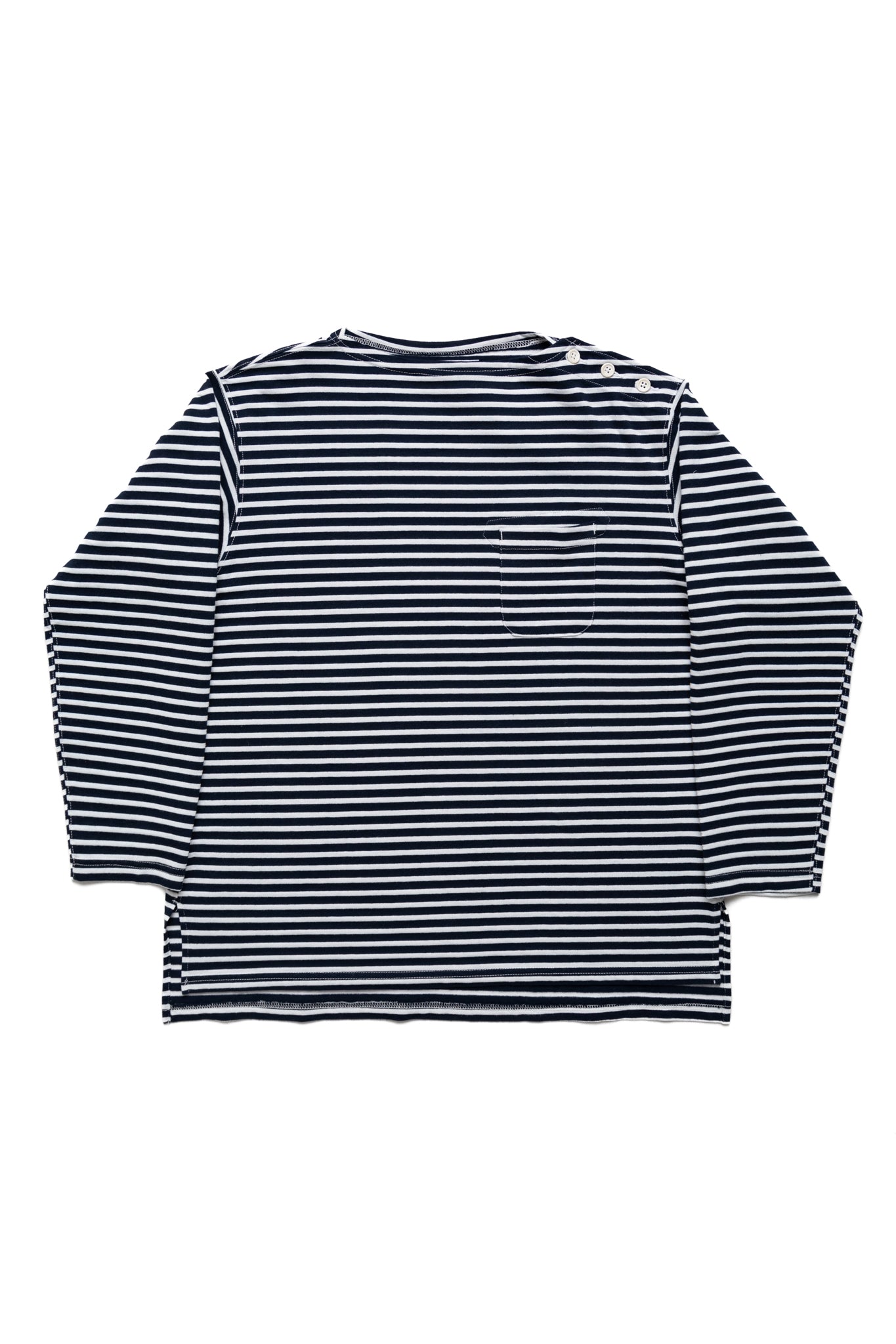 Basque Shirt PC Stripe Jersey - Navy/White