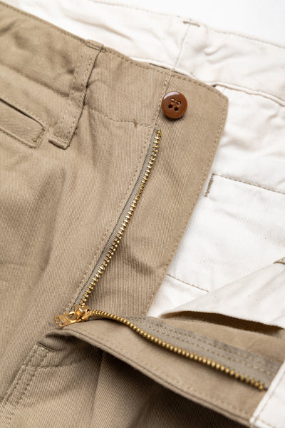 718CH-KHB 8oz Chino Regular Straight - Khaki Beige