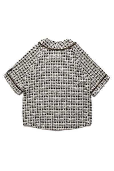 Fancy Tweed GREAT KOUNTRY Baseball Shirt - White