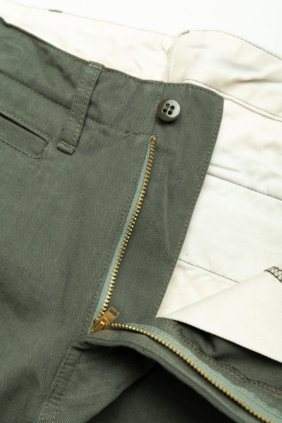 718CH-GOL 8oz Chino Regular Straight - Greyish Olive