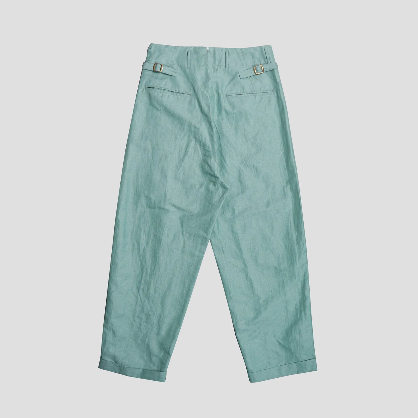 Kapital  COTTON/LINEN GRANDRELLE HERRINGBONE LUMBER PANTS-TAQ K2304LP103