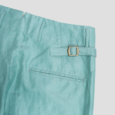 Kapital  COTTON/LINEN GRANDRELLE HERRINGBONE LUMBER PANTS-TAQ K2304LP103