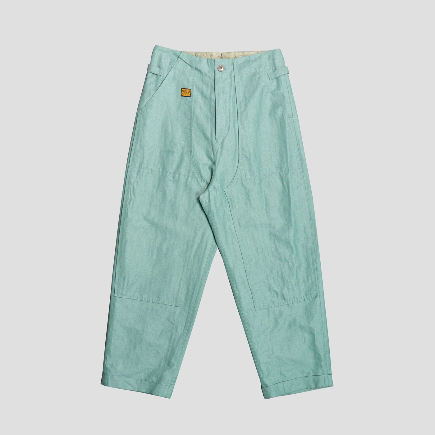 Kapital  COTTON/LINEN GRANDRELLE HERRINGBONE LUMBER PANTS-TAQ K2304LP103