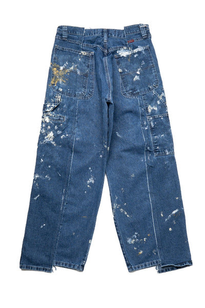 OP-519 Painted Baggy Carpenter Pants (M) (Denver)