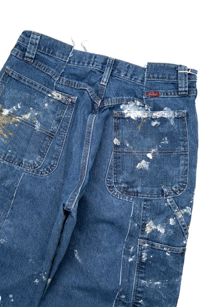 OP-519 Painted Baggy Carpenter Pants (M) (Denver)