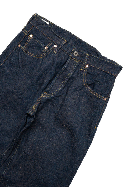 200-CCD-MOCA 15oz Crushed Concrete Denim Wide Straight - Indigo x Moca