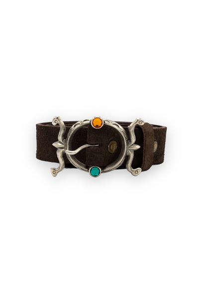 Suede NEPTUNE DISCO Buckle Belt