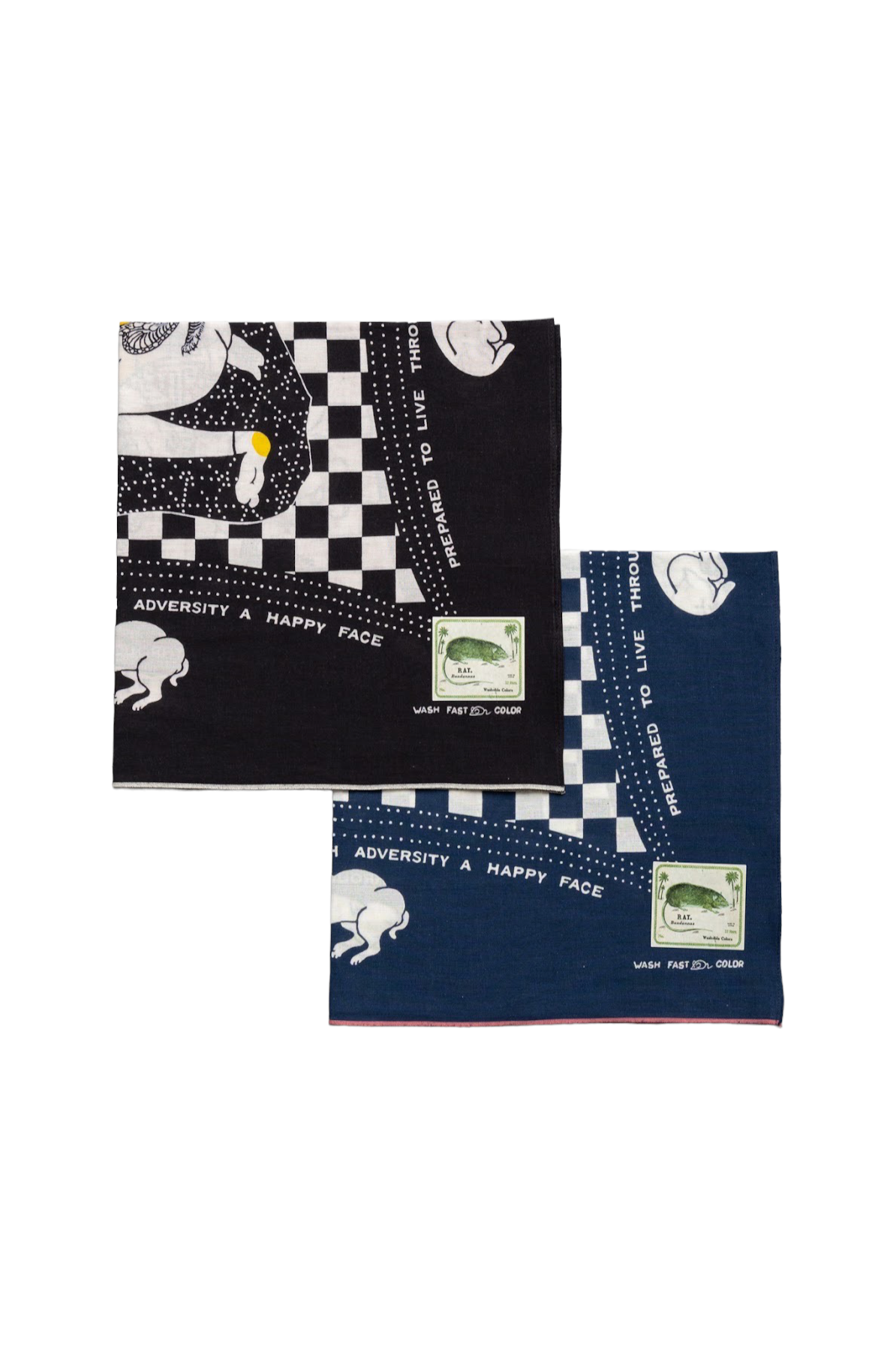 Fastcolor Selvedge Bandana (RAINBOWY NO WOMAN NO CRY)