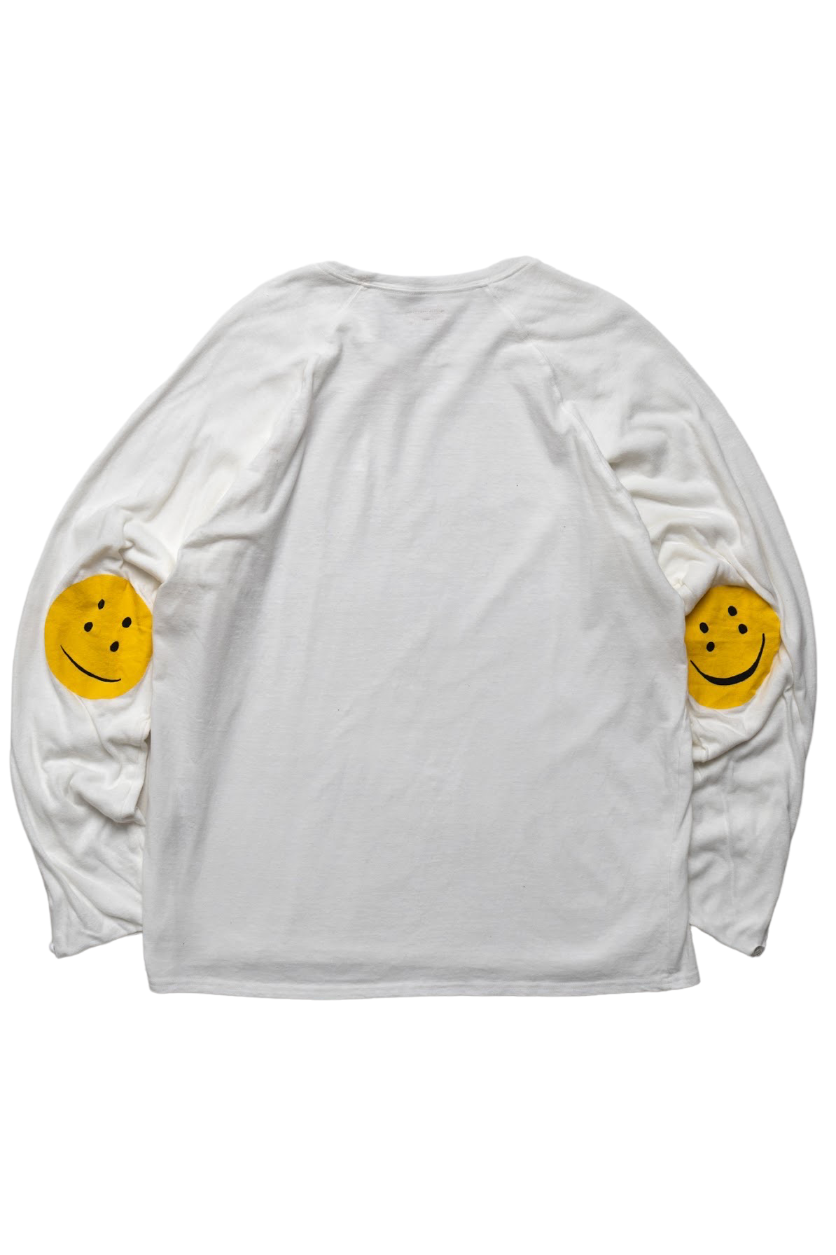 Jersey x Gauze Jersey CHEF Long Sleeve T (RAINBOWY PATCH) - White