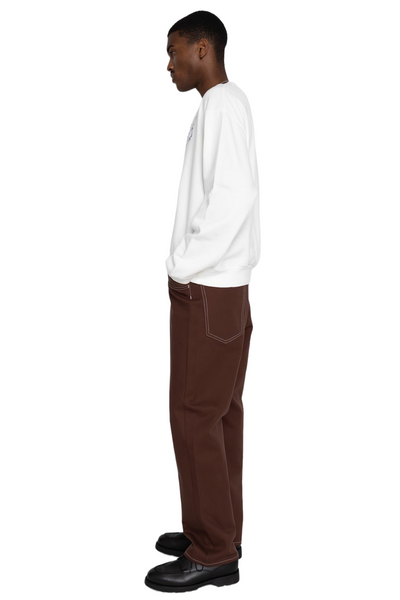 ECO SWT Knit COOKIE Pocket Crew SWT (PECKISH Little Bear&Harmony) - White