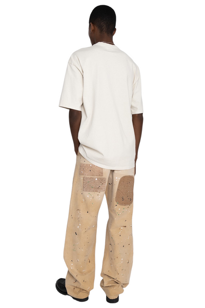 Twill Painted Patchwerk - Beige