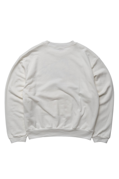ECO SWT Knit COOKIE Pocket Crew SWT (PECKISH Little Bear&Harmony) - White