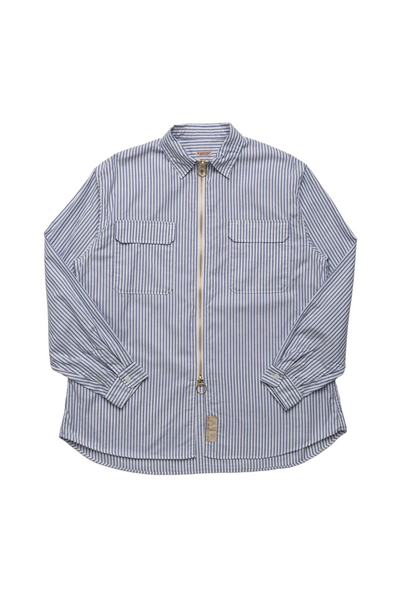 OX Stripe Drizzler Work Shirt - Blue