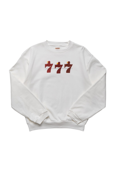 30/- SWT Knit Crew SWT (LUCKY BATTERY BIRD) - White