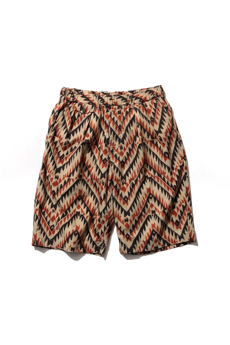 2 Pleats Relax Shorts - Beige