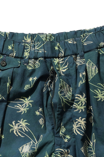 2 Pleats Relax Shorts - Green