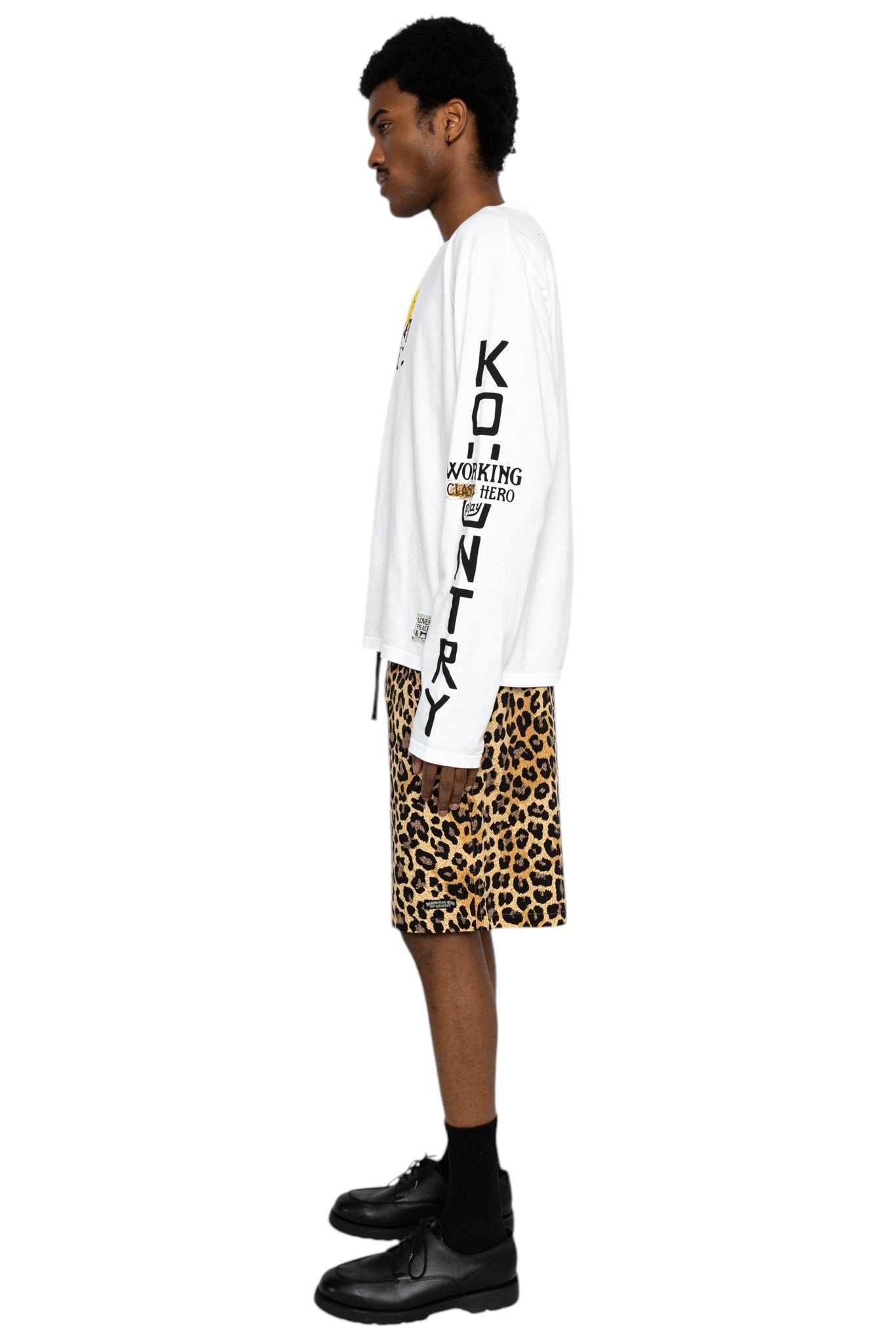 Combed Burberry Leopard EASY Shorts - Brown