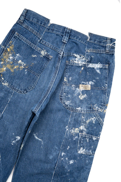 OP-519 Painted Baggy Carpenter Pants (S) (Denver)