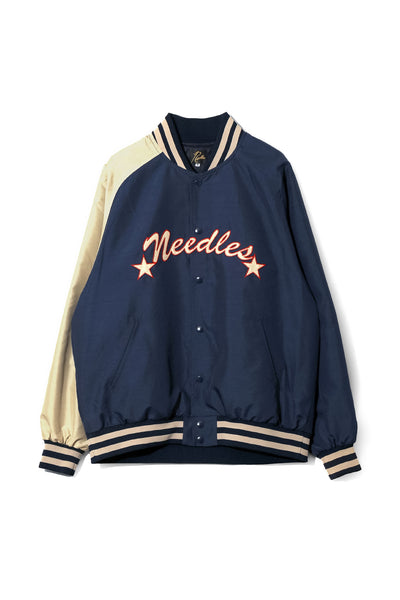 NEEDLES AWARD JACKET M スタジャン NEEDLES Stadium Jacket Poly Shantung - Navy – BLUE IN GREEN SOHO