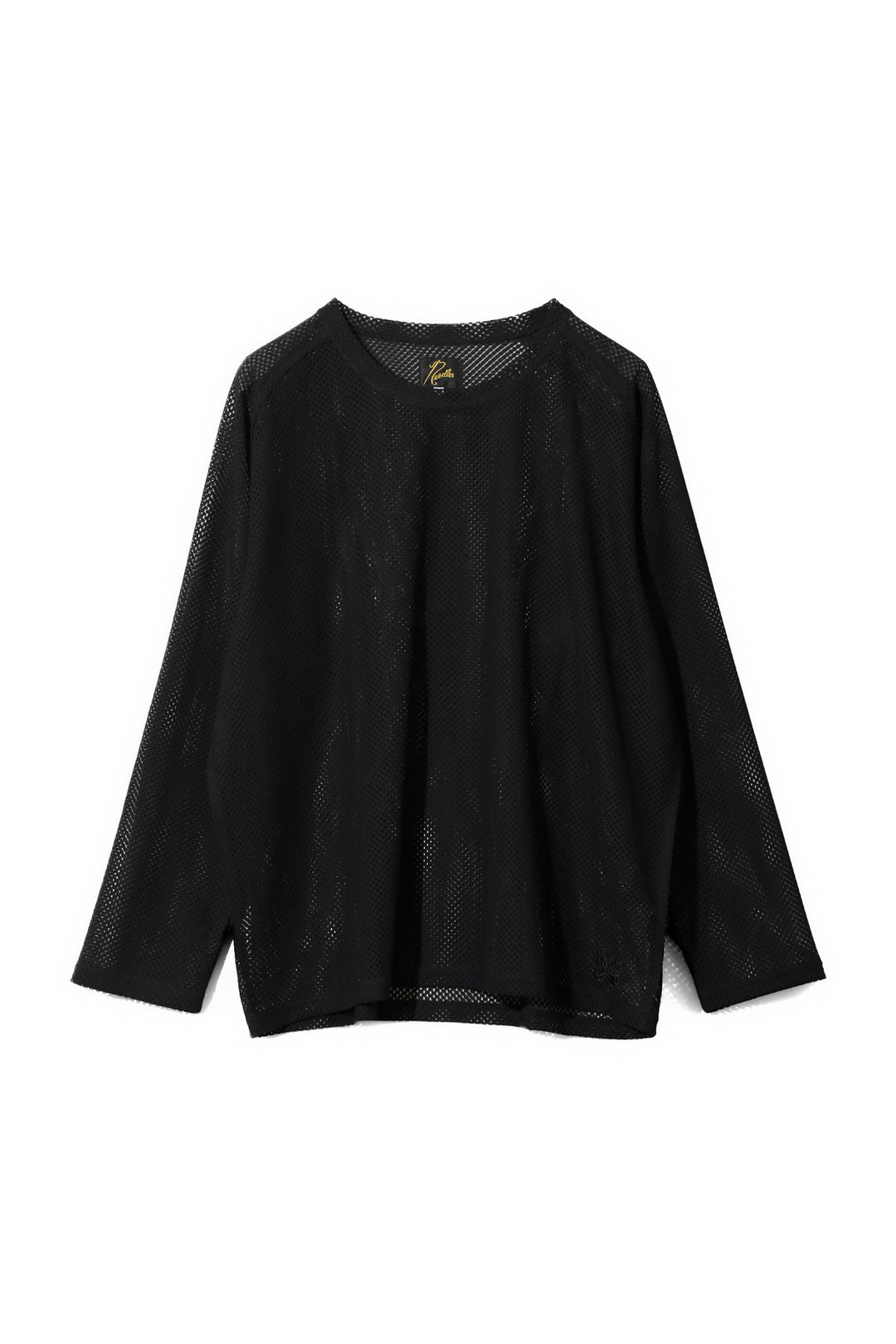 NEEDLES L/S U-Neck Tee Geometric Raschel Lace - Black – BLUE IN