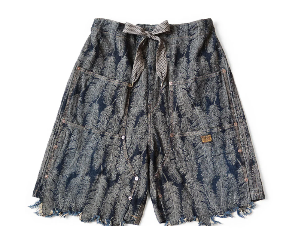 12oz MAGPIE Denim W-Knee EASY Shorts