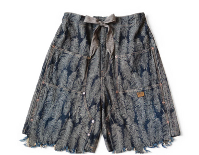 12oz MAGPIE Denim W-Knee EASY Shorts