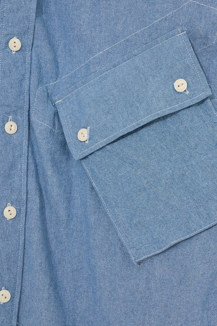 Engineered Garments S/S Cargo Shirt for Nepenthes NY and Blue in