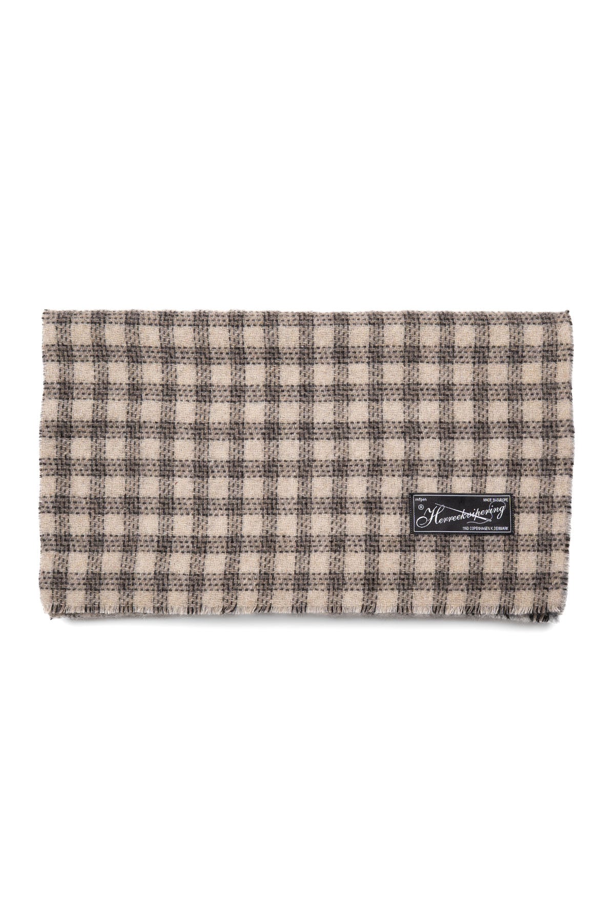 Scarf - Grey Double Faced Check
