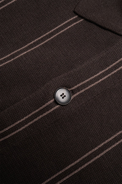 Formal Cardigan - Biscuit Stripe