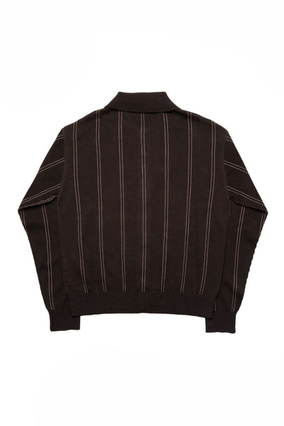 Formal Cardigan - Biscuit Stripe