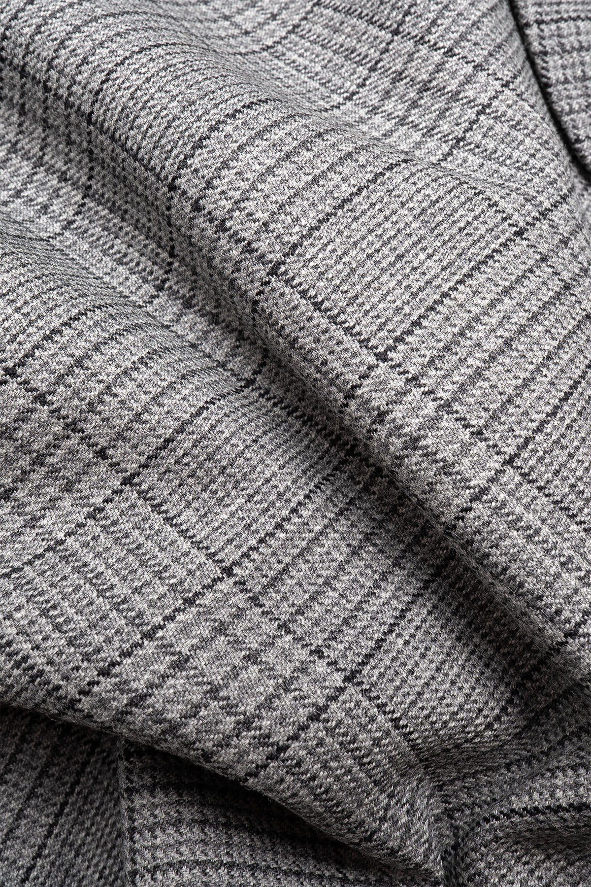Client Coat - Grey Glen Check