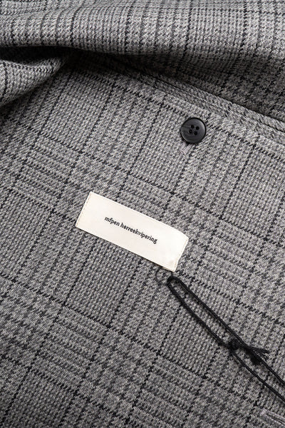 Client Coat - Grey Glen Check