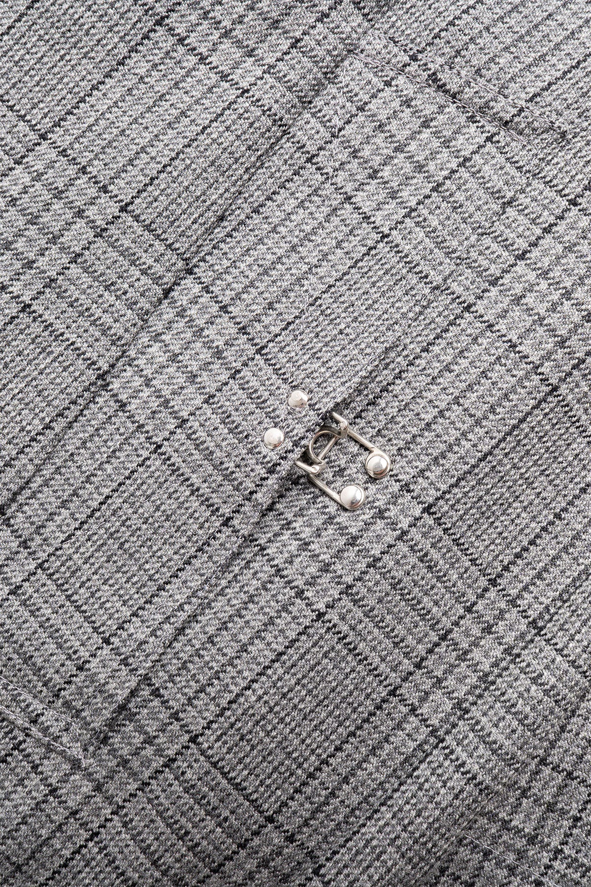 Client Coat - Grey Glen Check