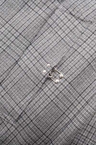 Client Coat - Grey Glen Check