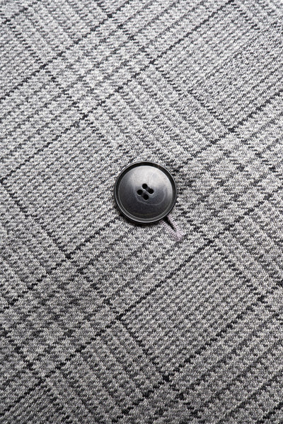Client Coat - Grey Glen Check