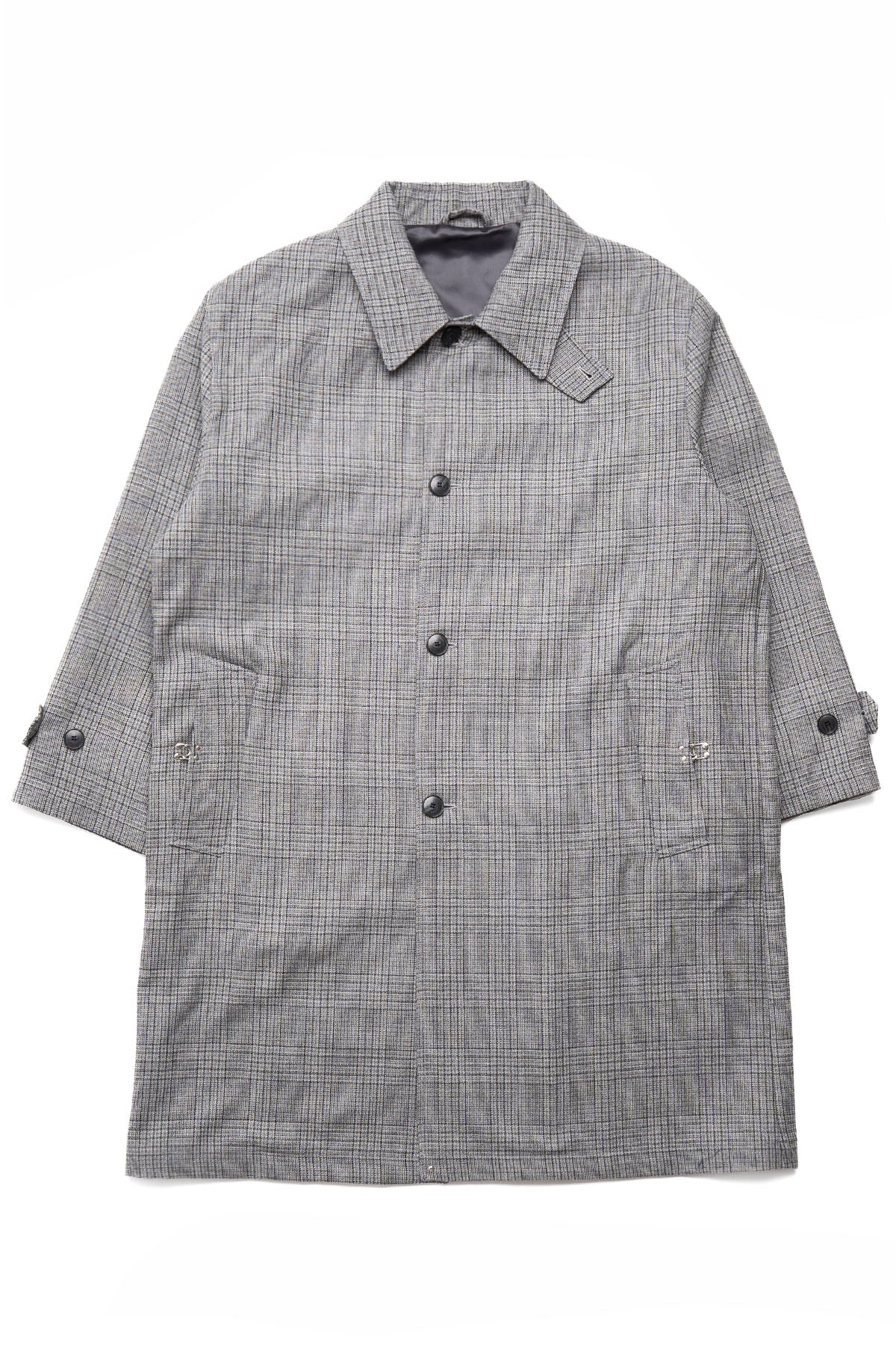 Client Coat - Grey Glen Check