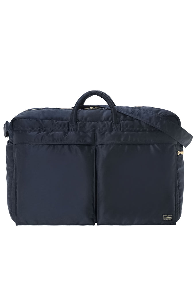 『美品』PORTER TANKER DUFFLEBAG（L）IRONBLUE Porter-Yoshida & Co. Medium Tanker 2-Way Boston Bag - Iron