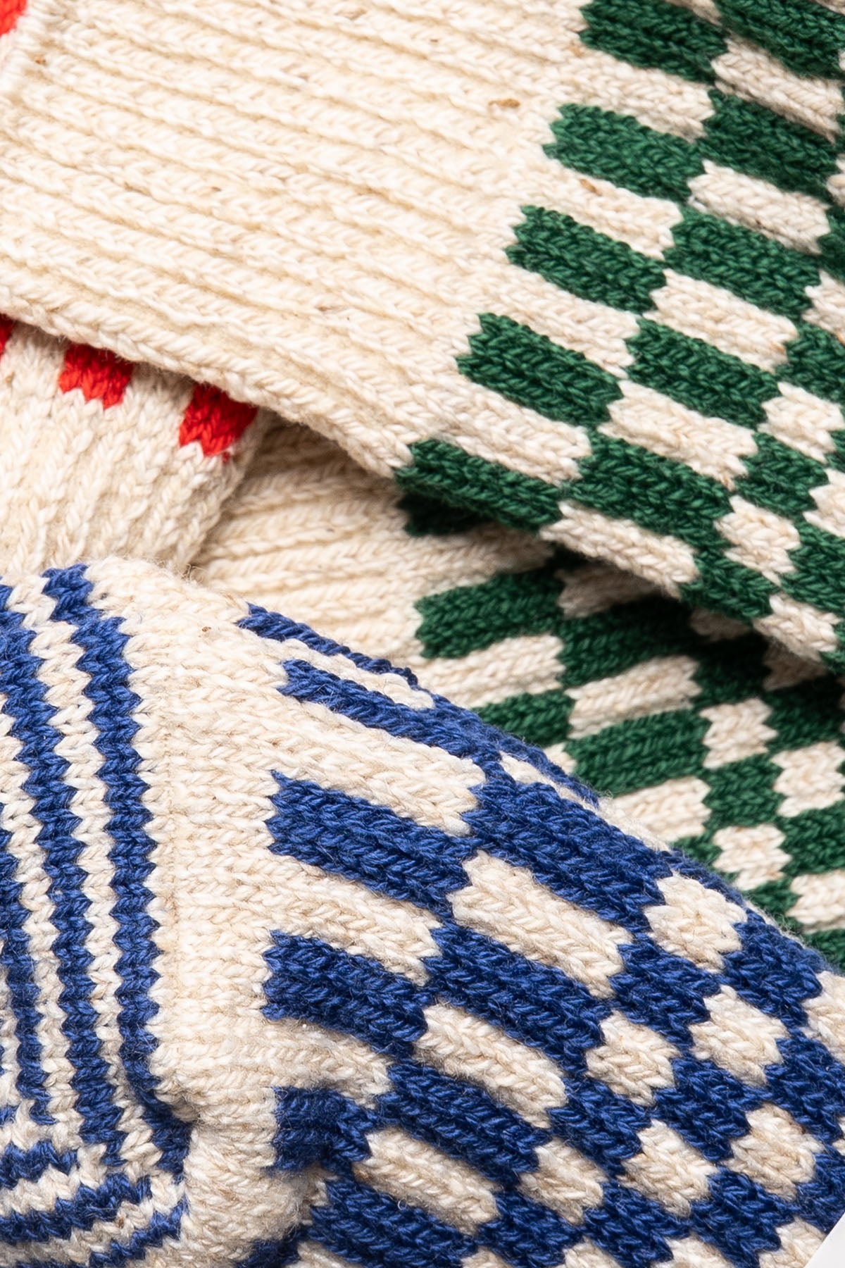 Checkerboard Pattern Socks