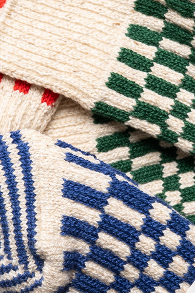 Checkerboard Pattern Socks