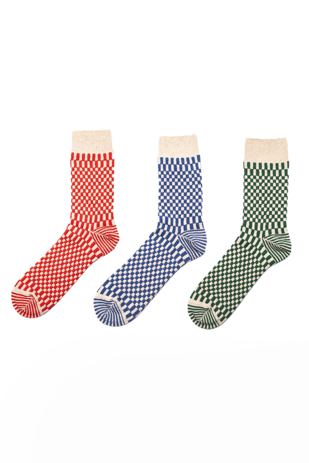 Checkerboard Pattern Socks