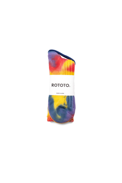 Chunky Ribbed Crew Socks "Tie-Dye"